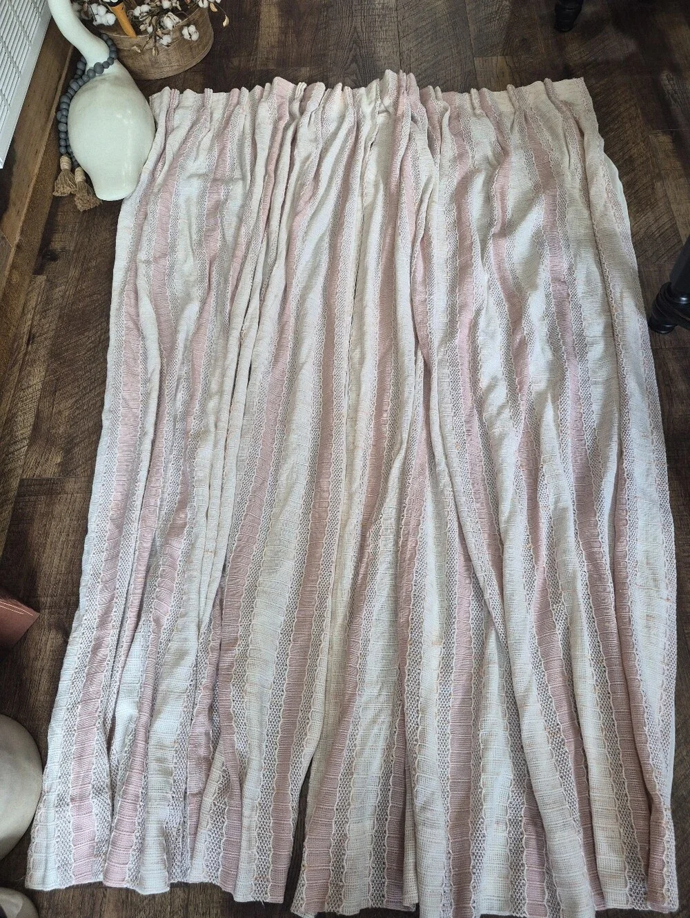 Vintage  1970s JC Penney Curtains Drapes Panels Blackout Cottagecore Farmhouse
